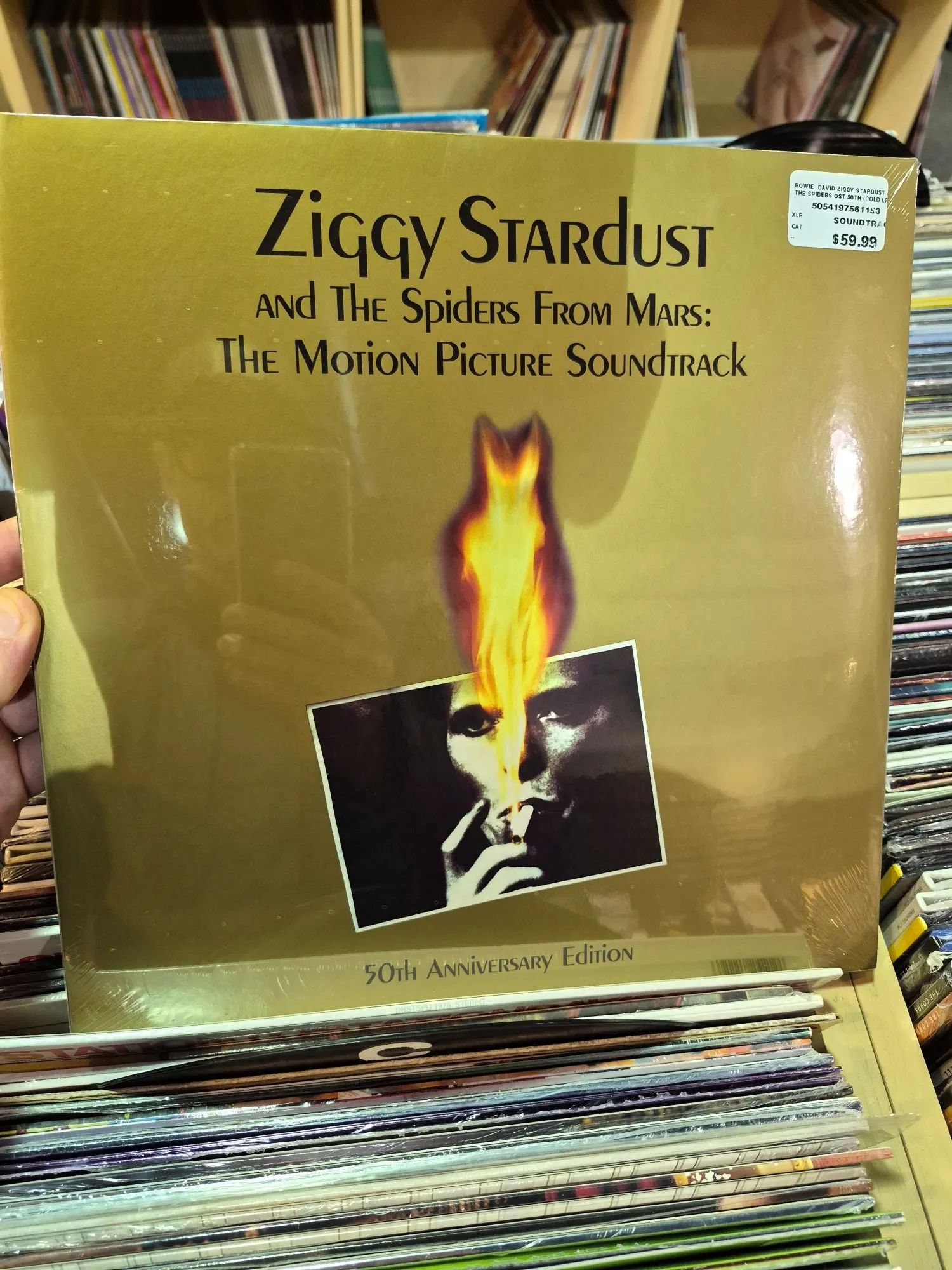 Photo of a record by David Bowie.