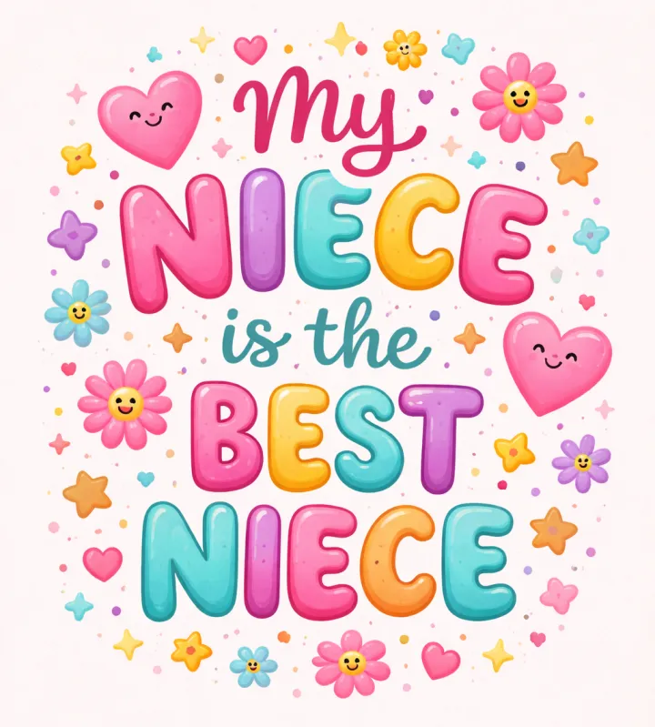 An image that says "My Niece is the Best Niece".